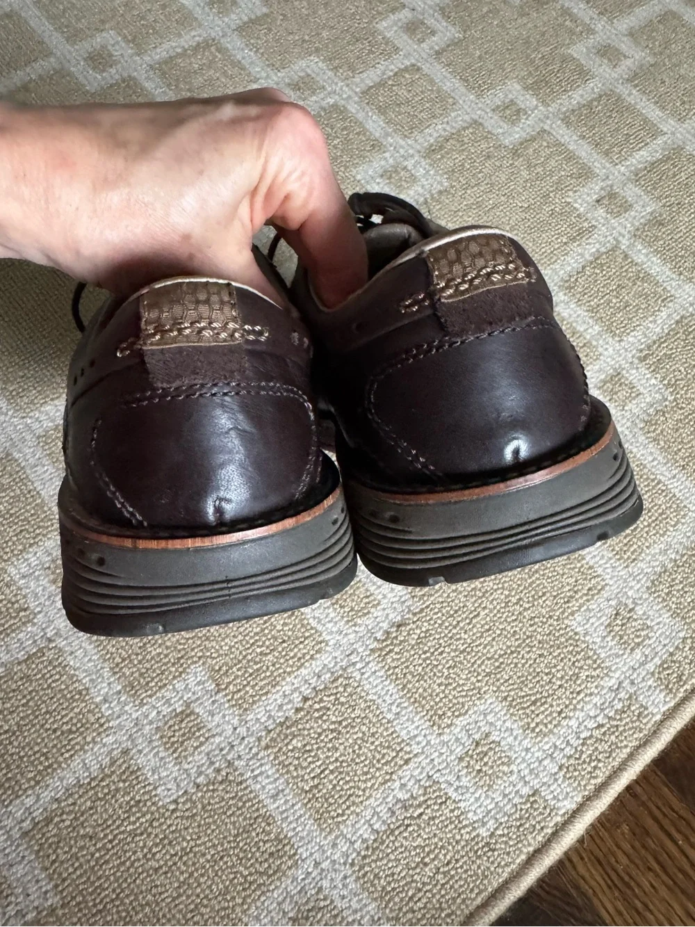 Merrell Performance Leather Oxford Walking Shoes Brown Men’s Size 11